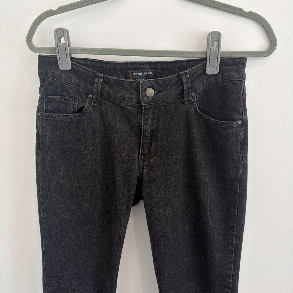 Franklin Fox Juniors Sz 30x29 Jeans Faded Black Mid Rise Y2K Pop Culture Revival
